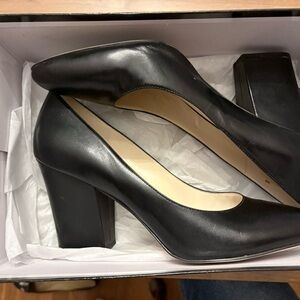 Nine West Black Block Heel Pumps